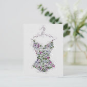 Korsett auf einer Gefahr Postkarte (Stehend Vorderseite)