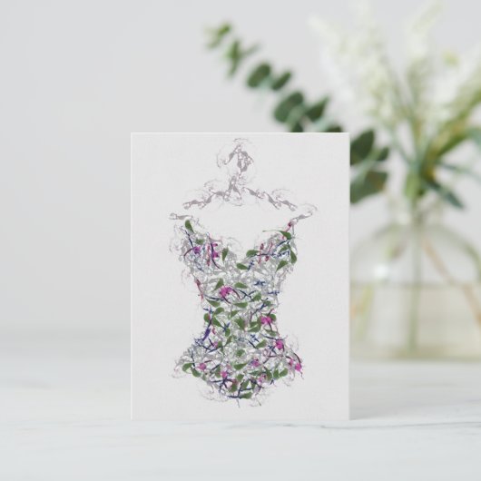 Korsett auf einer Gefahr Postkarte (Stehend Vorderseite)