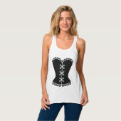Korsett-T-Shirts Tank Top (Vorderseite Vollansicht)