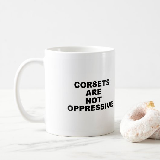 Korsett-Tasse Kaffeetasse (Mit Donut)
