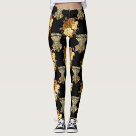 Korsetts und Blume Leggings