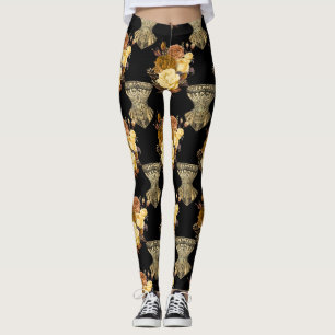 Korsetts und Blume Leggings