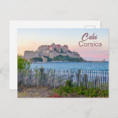 Korsika Calvi Sunset Postkarte (Vorne/Hinten)