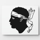 Korsika Flag Plaque Fotoplatte (Vorderseite)