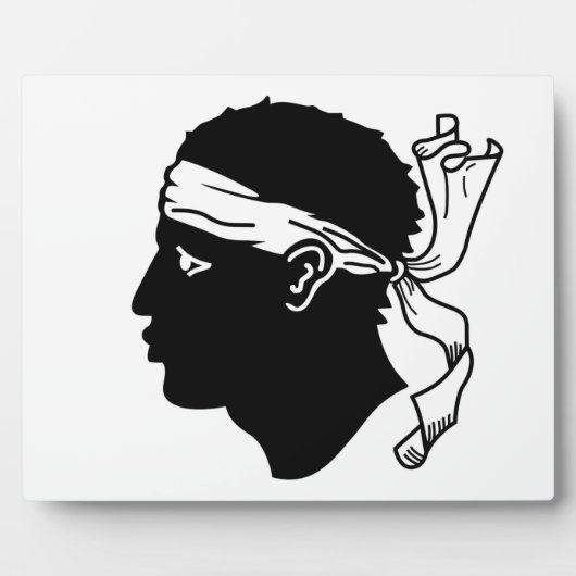 Korsika Flag Plaque Fotoplatte (Vorderseite)