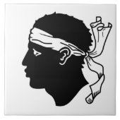 Korsika Flag Tile Fliese (Vorderseite)