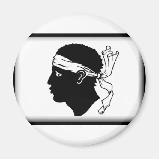 Korsika-Flagge Magnet (Vorne)