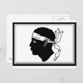 Korsika-Flagge Postkarte (Vorne/Hinten)