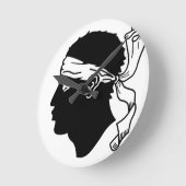 Korsika-Flagge Runde Wanduhr (Winkel)