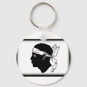 Korsika-Flagge Schlüsselanhänger (Vorderseite)