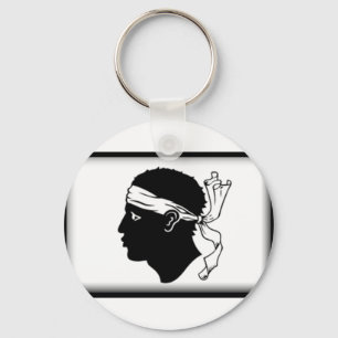 Korsika-Flagge Schlüsselanhänger