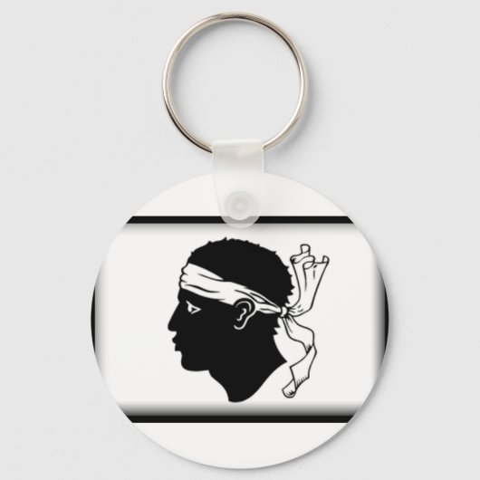 Korsika-Flagge Schlüsselanhänger (Vorderseite)