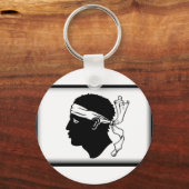 Korsika-Flagge Schlüsselanhänger (Vorderseite)