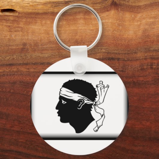 Korsika-Flagge Schlüsselanhänger (Vorderseite)