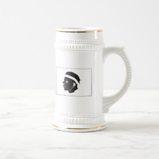 Korsika-Flaggen-Tasse Bierglas