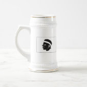 Korsika-Flaggen-Tasse Bierglas (Links)