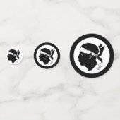 Korsika-Flaggentisch Confetti Konfetti (Vorderseiten)