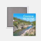 Korsika Frankreich Vallée du Fango Souvenir Magnet (Vorderseite/Rückseite)