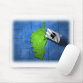 Korsika mit seiner eigenen Flagge Mousepad (Mit Mouse)