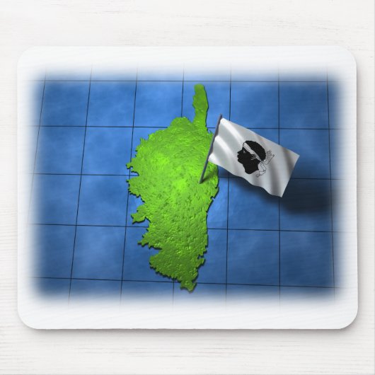 Korsika mit seiner eigenen Flagge Mousepad (Vorne)