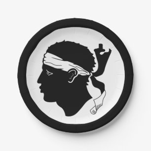 Korsika-Papierplatte Pappteller