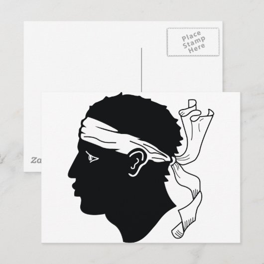 Korsika Postkarte (Vorne/Hinten)