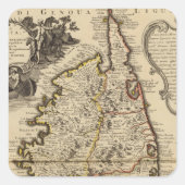 Korsika Quadratischer Aufkleber (Vorderseite)