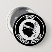 Korsika-RundEmblem Button (Vorne & Hinten)