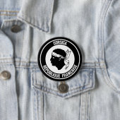 Korsika-RundEmblem Button (Beispiel)