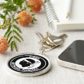 Korsika-RundEmblem Schlüsselanhänger (Seite)