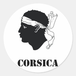 Korsika Runder Aufkleber