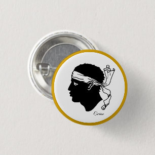 Korsika-Taste, patriotische korsische Flagge Button