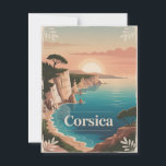 Korsika Vintag Postkarte<br><div class="desc">Entdecken Sie die wilde Schönheit Korsikas mit dieser Vintagen Postkarte. Diese Postkarte zeigt die atemberaubende Küste der Insel,  malerische Dörfer und majestätische Berge und besticht durch ihren natürlichen und kulturellen Charme. Ideal für Reisende,  Sammler und Bewunderer der retro-inspirierten Kunst,  ist es ein zeitloser Bewahrer der mediterranen "Insel der Schönheit".</div>