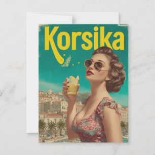 Korsika Vintag Postkarte