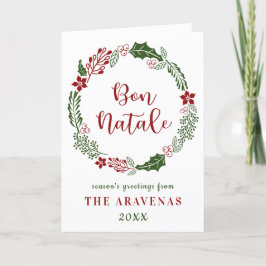 Korsisch frohe Weihnachten, Bon Natale, Custom Feiertagskarte