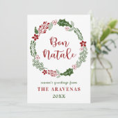 Korsisch frohe Weihnachten, Custom Feiertagskarte (Stehend Vorderseite)