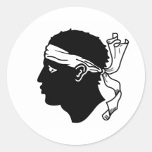 Korsische Flag-Aufkleber