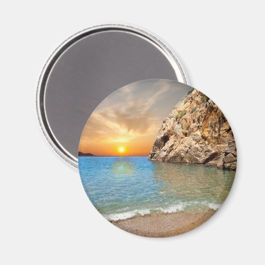 korsische Landschaft Magnet (Vorderseite/Rückseite)