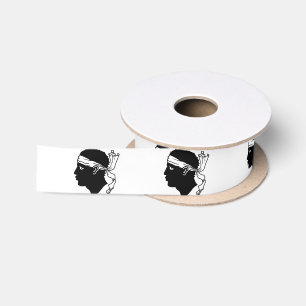 Korsisches Flaggenband, korsische Mode / Sport Satinband