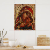 Korsunskaja: icon of the Mother of God of Cherson Poster (Küche)