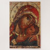 Korsunskaja: Ikone der Gottesmutter von Cherson Puzzle (Vertikal)