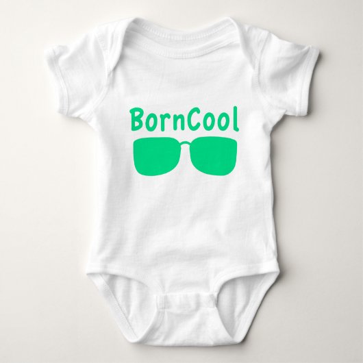 Kortärmad babybody med BornCool-tryck Baby Strampler (Vorderseite)