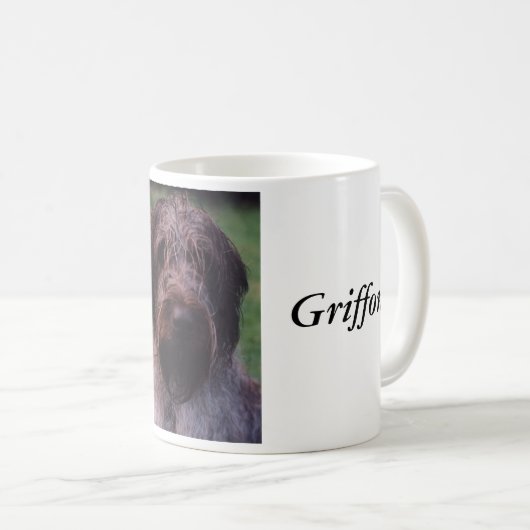 Korthals Griffon - Tsjip Porträt Kaffeetasse (VorderseiteRechts)