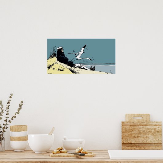 Korto Maltese am Ufer Poster (Küche)