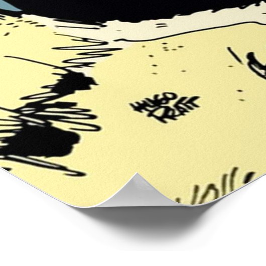 Korto Maltese am Ufer Poster (Ecke)