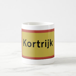 Kortrijk Verkehrsschild Kaffeetasse
