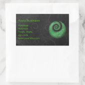 Koru-Geschäft Rechteckiger Aufkleber (Tasche)