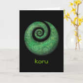 koru karte (Gelbe Blume)