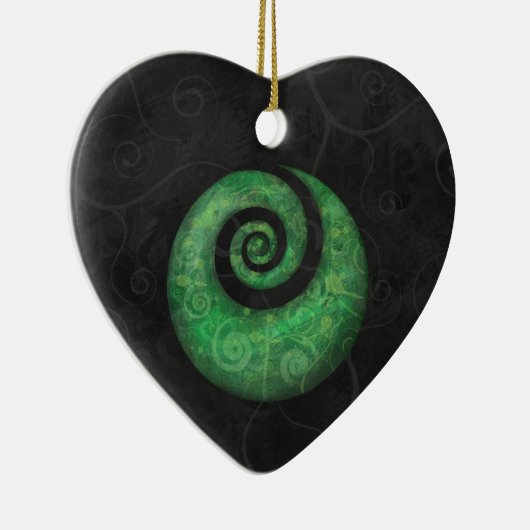 Koru Keramikornament (Rechts)