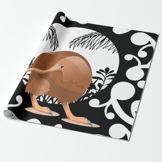 Koru Kiwi Geschenkpapier (Ungerollt)